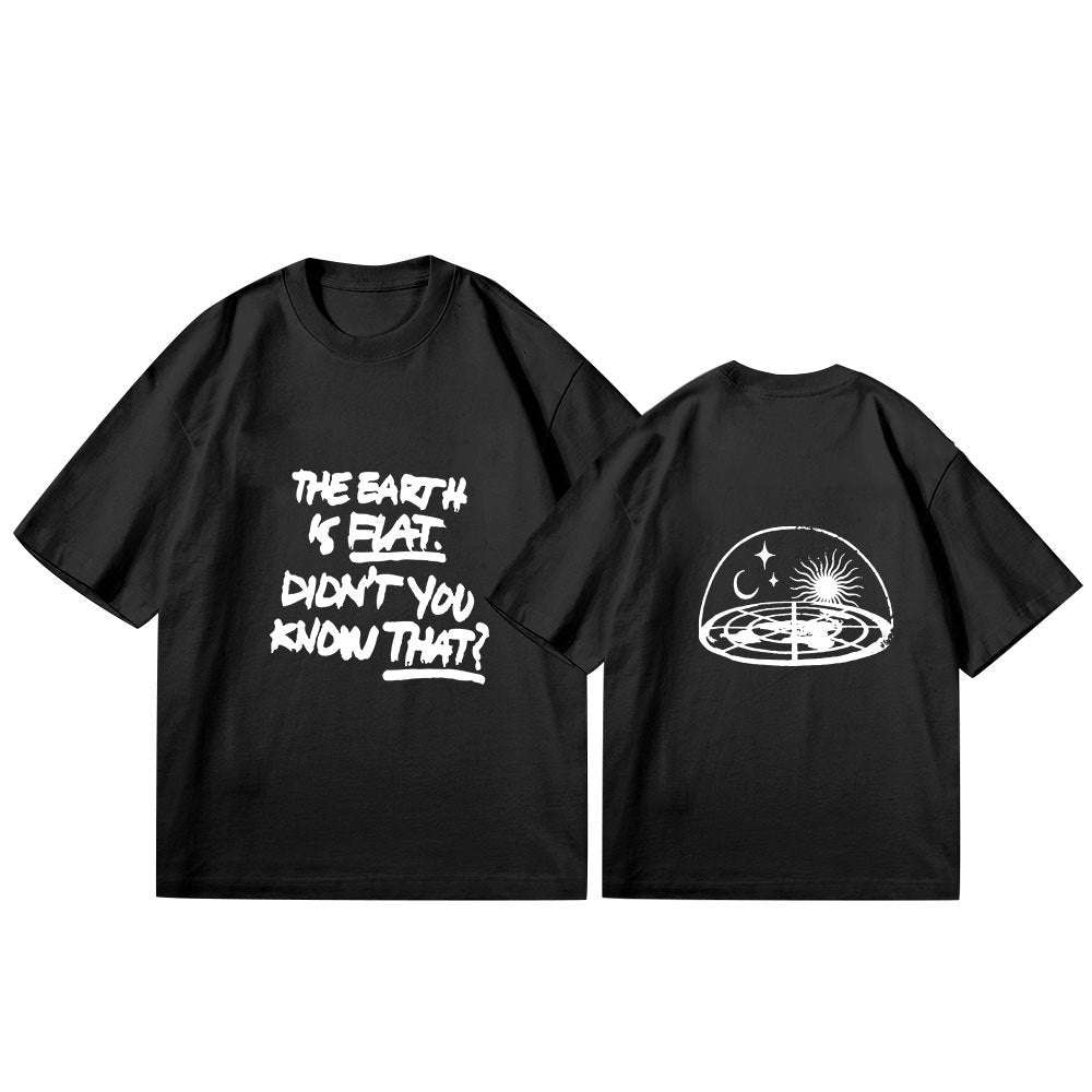SUGA/BTS "The Earth is Flat" T-SHIRT 100% COTTON