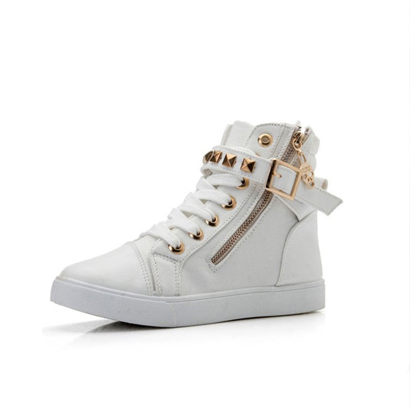 WOMEN'S ROCKER BOOT (white/black)