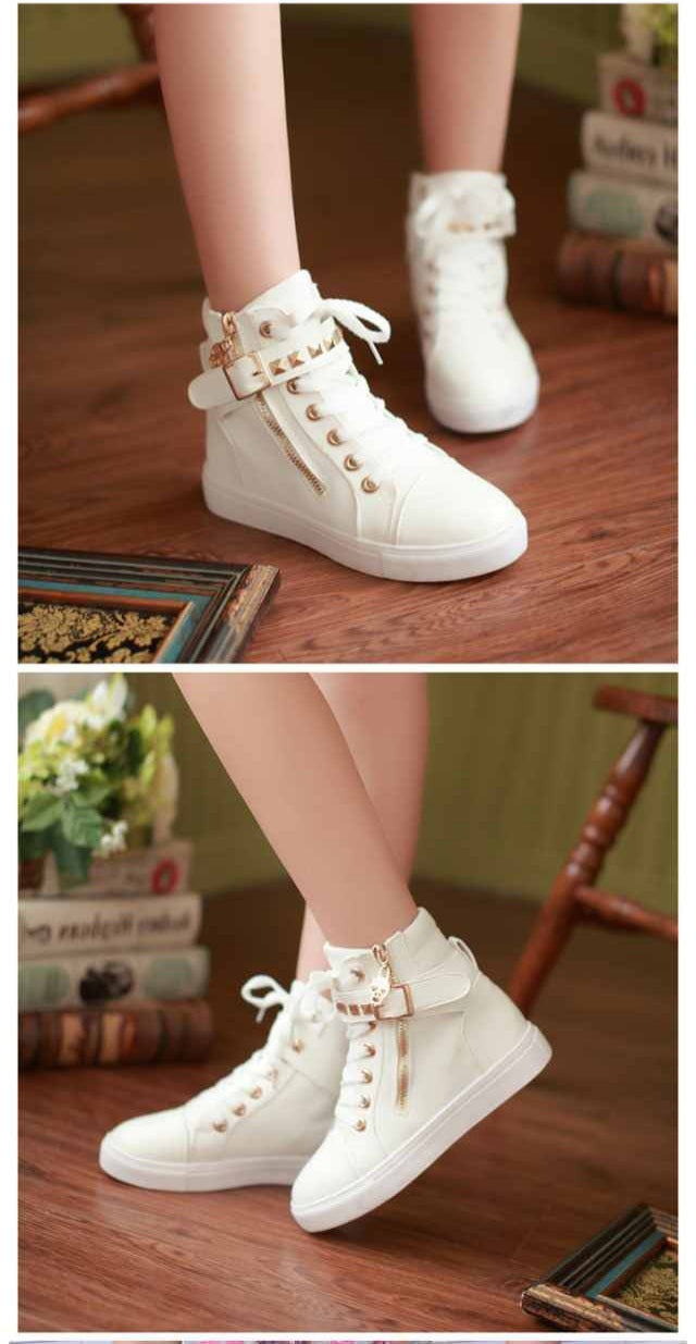 WOMEN'S ROCKER BOOT (white/black)