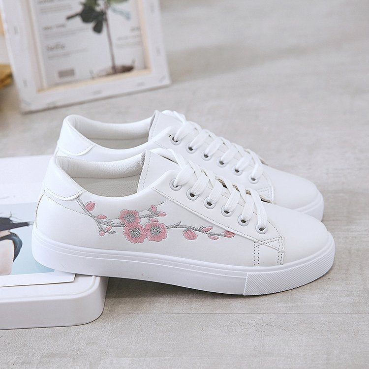 FLOWER WOMEN'S SNEAKERS (blue and pink)