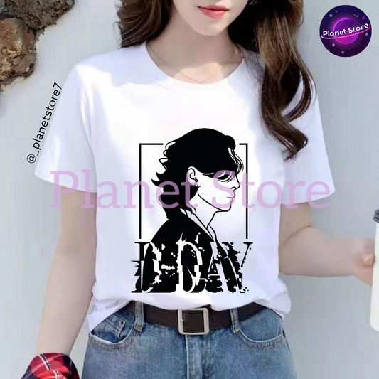 SUGA D'DAY AGUST D T-SHIRT 100% COTTON (black and white)