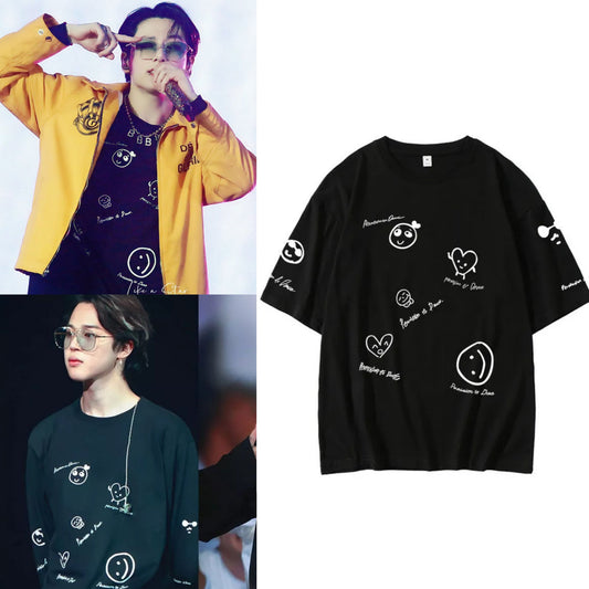 BTS Permission to Dance T-Shirt 100% Cotton [Size Large]